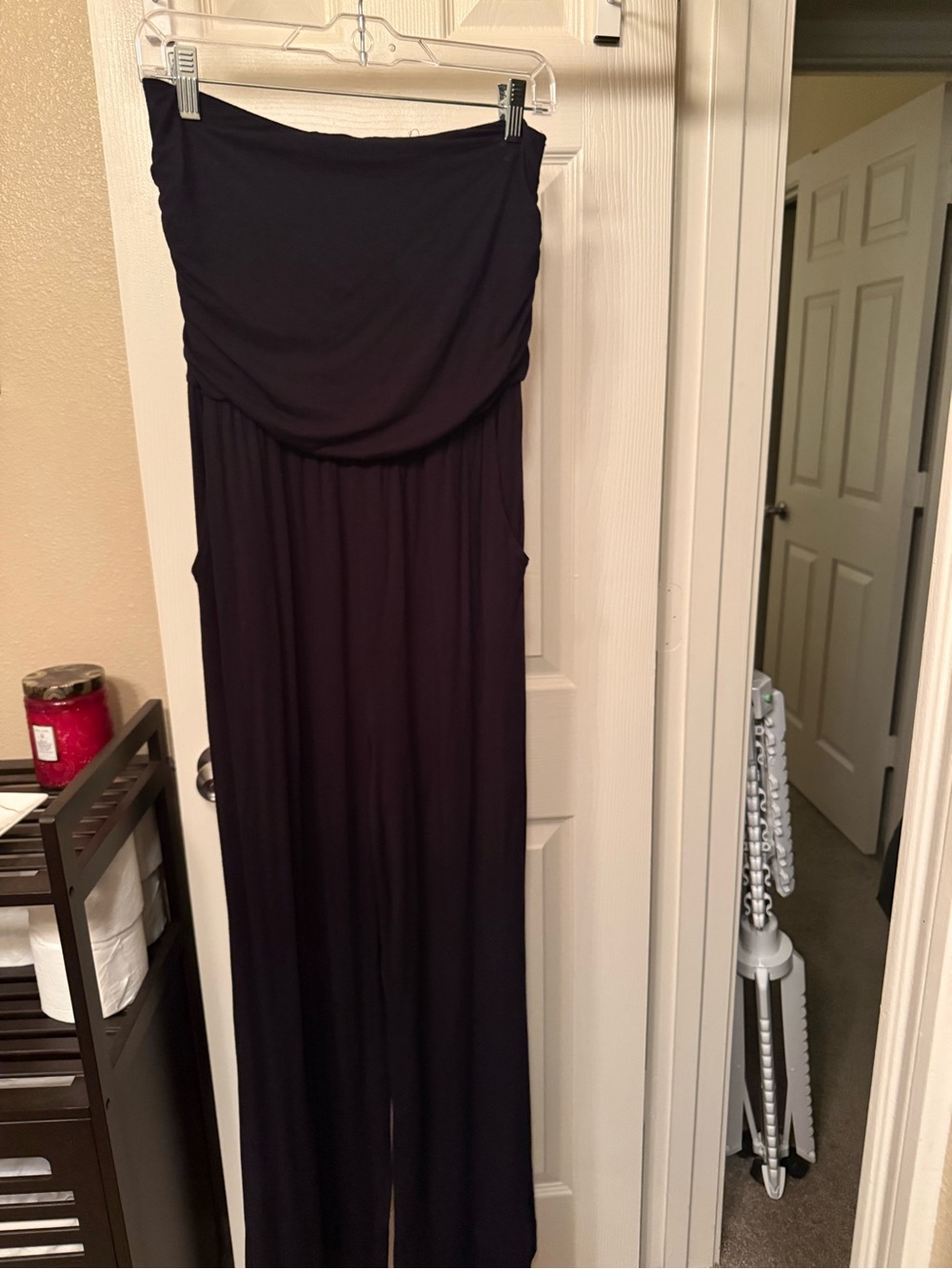 Altar'd State Black Strapless Jumpsuit